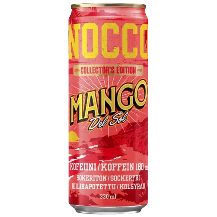 NOCCO BCAA Mango Del Sol hiilihapotettu energiajuoma 330ml
