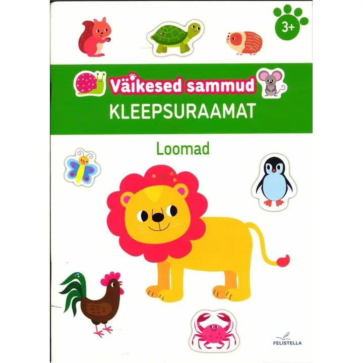 Väikesed sammud. Loomad. Kleepsuraamat