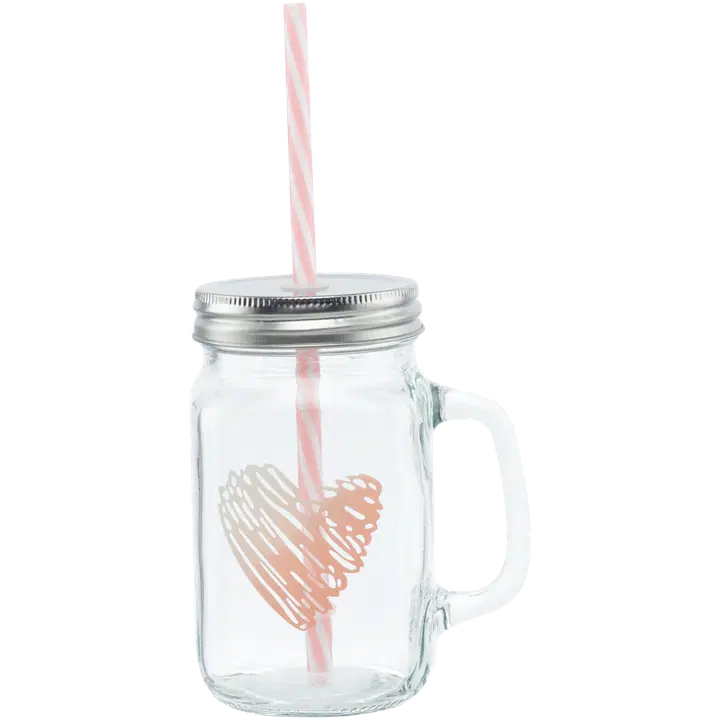 Joogipurk 0,45l Süda roosa