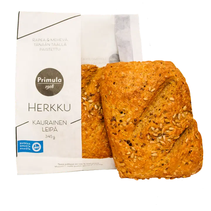 PRIMULA herkku kaurainen leipä 345g, esipaistettu pakaste