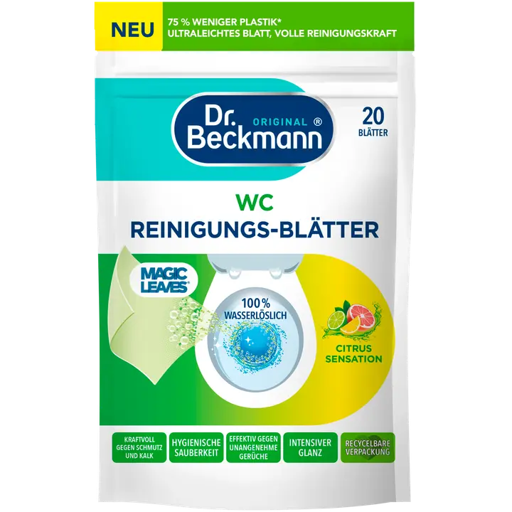 Tualetipuhastusvahendi Dr.Beckmann lehed Citrus Sensation 20tk