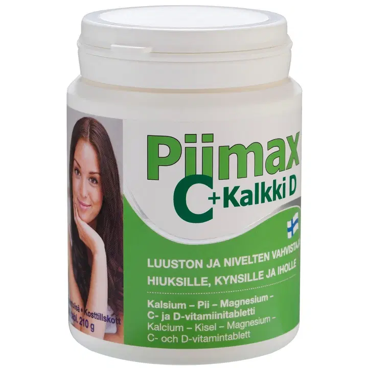 Piimax C + Kalkki D kalsium-pii-magnesium-C- ja D-vitamiinitabletti 300 tabl