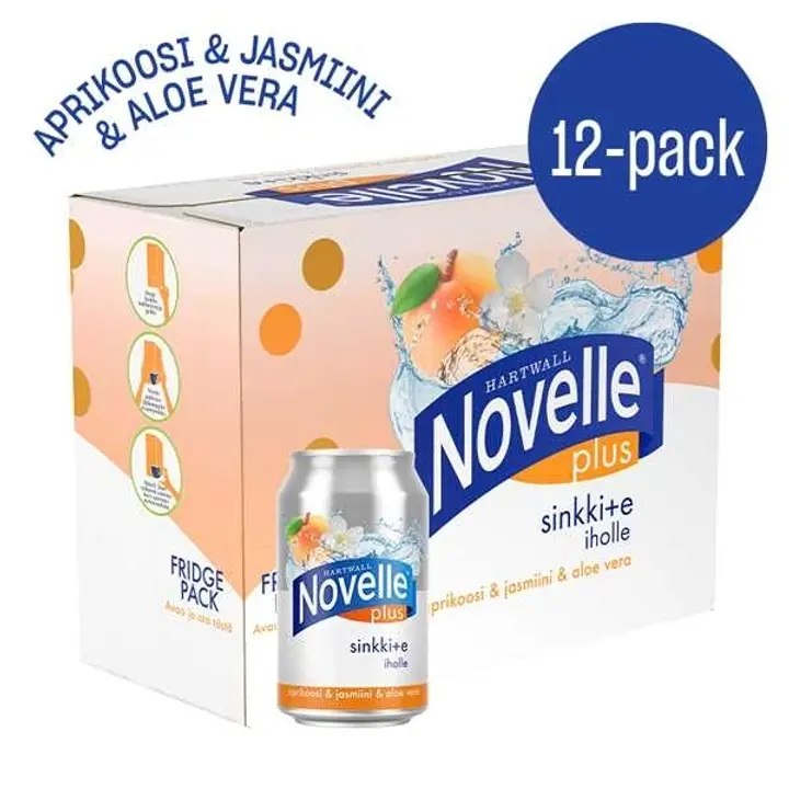 12 x Hartwall Novelle Plus Sinkki + E 0,33 l