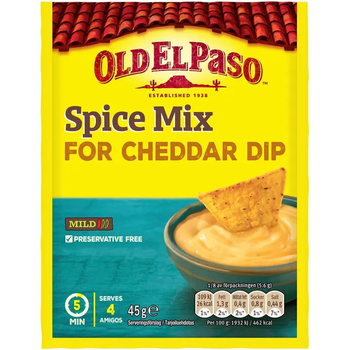 Old El Paso 45g Cheddar Dip Mix