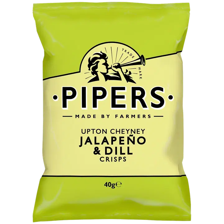 Pipers Crisps Jalapeno & tilli perunalastu 40g