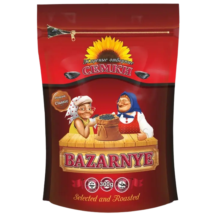 Bazaro XXL mustad päevalilleseemned, 300 g