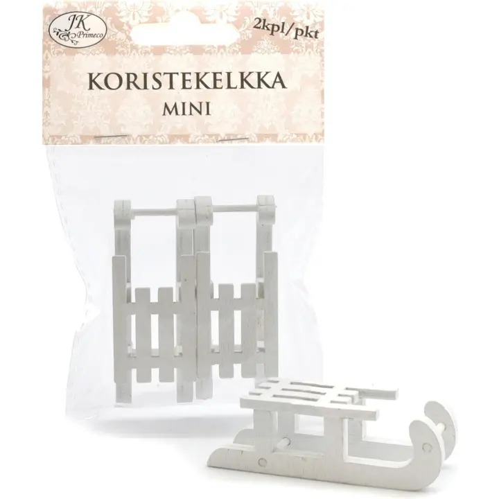 J.K. Primeco Koristekelkat mini valkoinen 2kpl/pkt