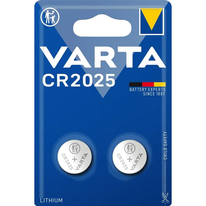 Varta patarei CR2025, 2 tk