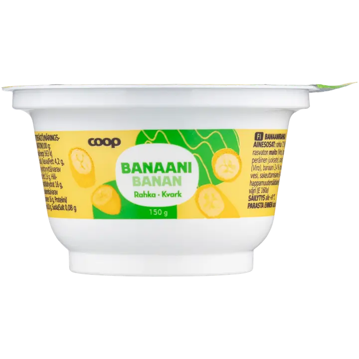 Coop banaani kohupiimakreem, 150 g