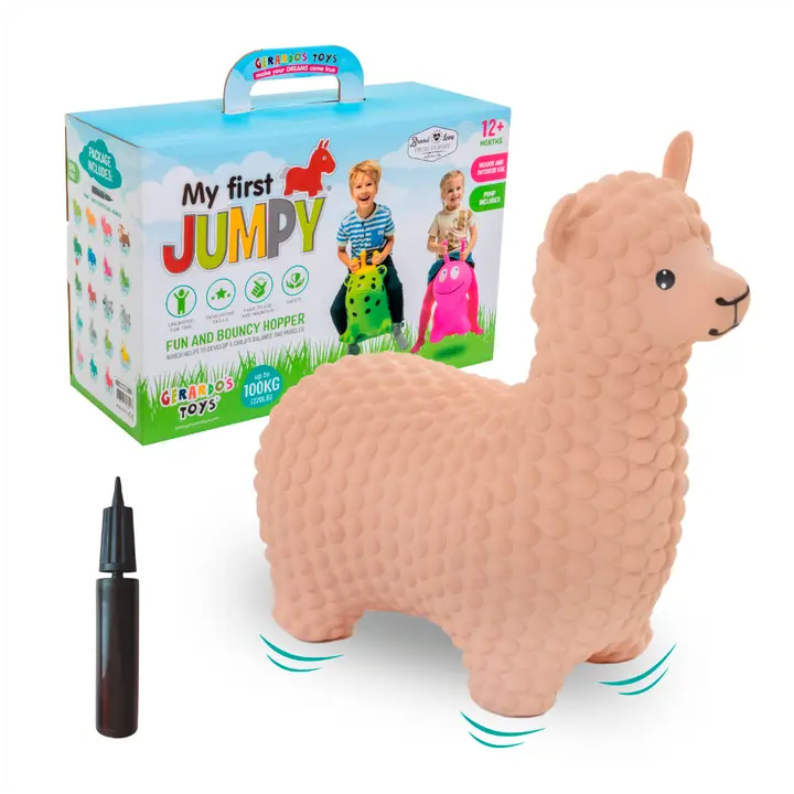 JUMPY Hüppeloom Alpaka beež, Gerardo's Toys