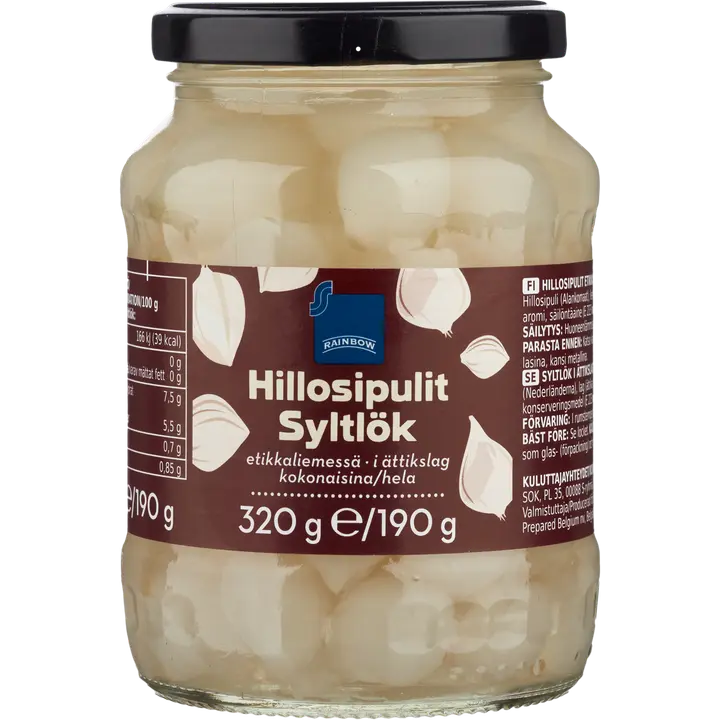 Pärlsibulad marinaadis 320/190 g