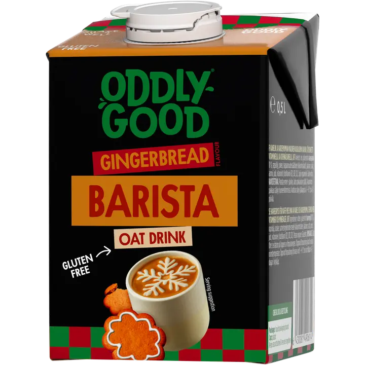 Oddlygood® Barista kaurajuoma 0,5 l piparkakku UHT gluteeniton