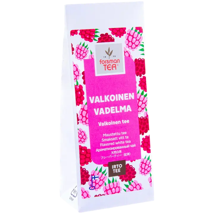 Forsman tea Valkoinen Vadelma maustettu valkoinen tee 30 g