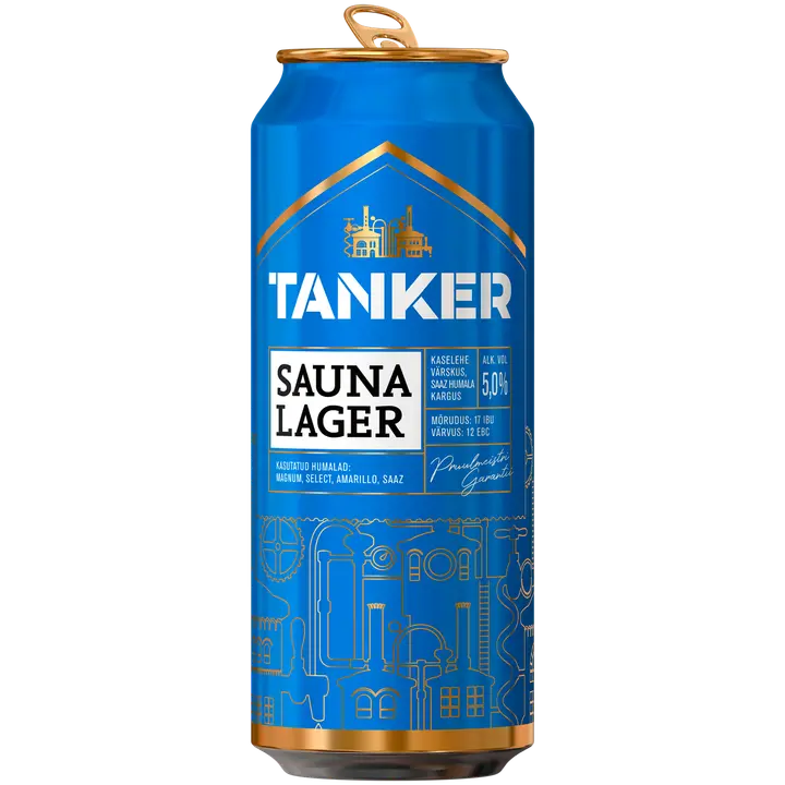 Tanker Sauna Lager õlu 5%vol 500ml