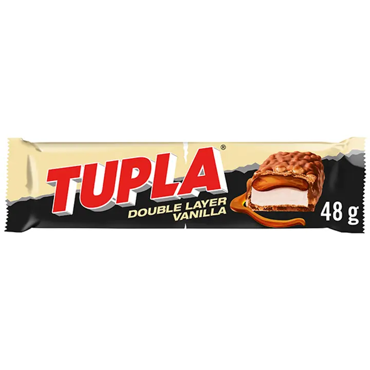 Tupla Double Layer šokolaadibatoon vanilje 48g