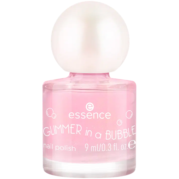 essence GLIMMER IN A BUBBLE nail polish 01 Glaze In A Haze 9 ml