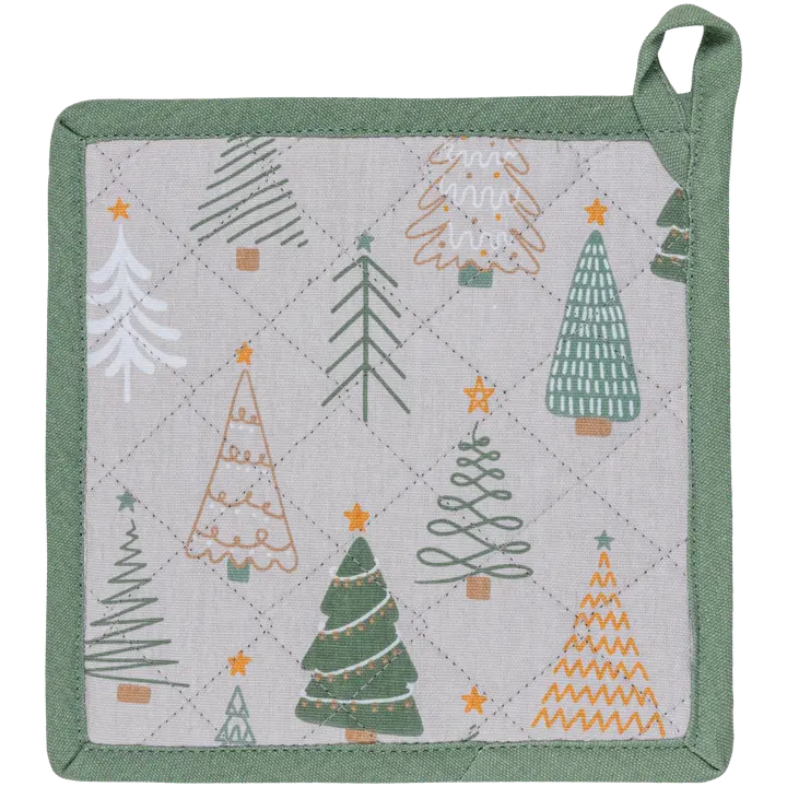 House patalappu Christmas trees 22x22 cm beige