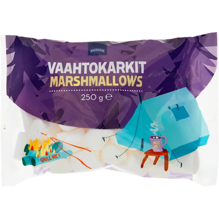 Rainbow vaahtokarkit 250 g