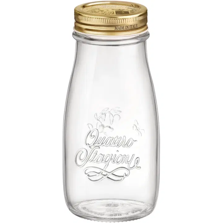 Bormioli Rocco lasipullo kierrekannella Quattro 0,4 l