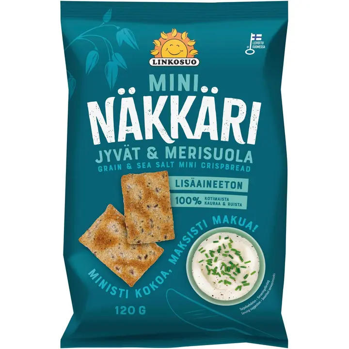 Linkosuo Mininäkkäri Jyvät&Merisuola 120 g