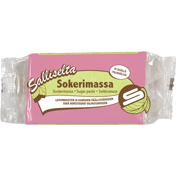 Sallinen suhkrumass, roosa, 250g