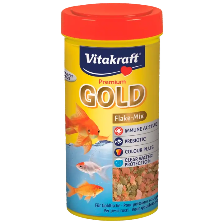 Vitakraft Gold Flake Mix, helvessööt kuldkaladele 250ml