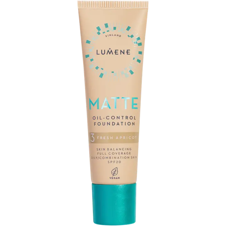 Lumene Matte Oil-control Mattameikkivoide SPF20 3 Fresh Apricot 30 ml