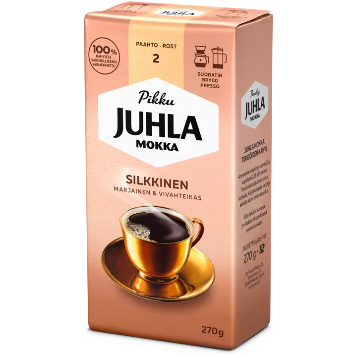 Paulig Juhla Mokka Silkkinen kahvi suodatinjauhatus 270g