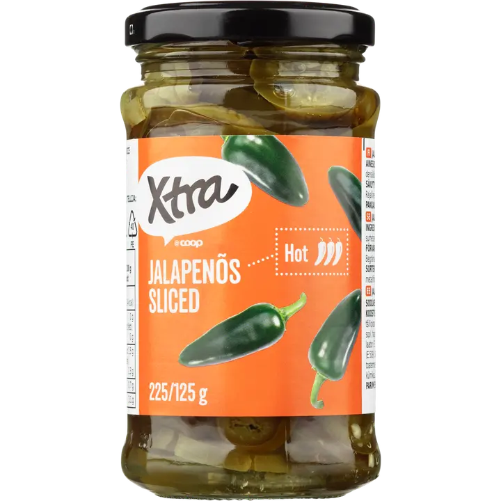 Xtra jalapenoviipaleet 225/125 g