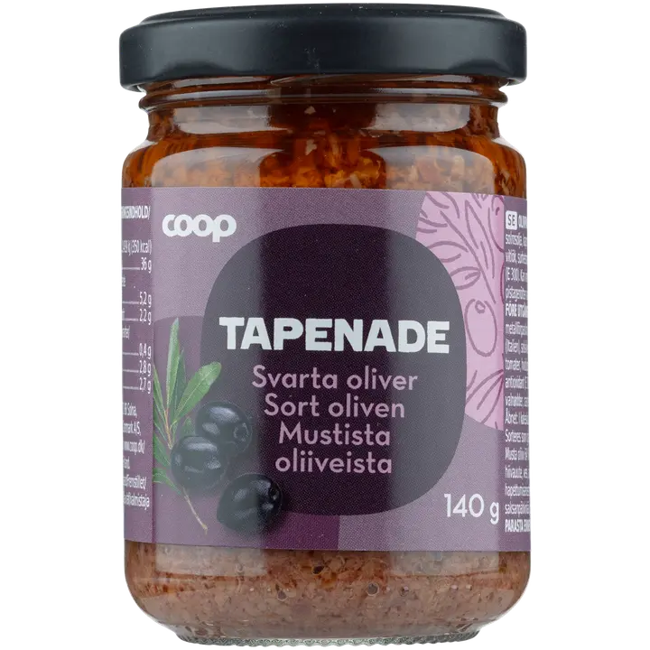Coop musta tapenade 140 g