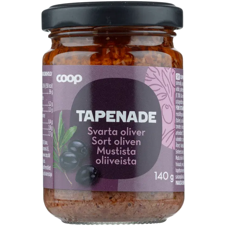 Coop musta tapenade 140 g
