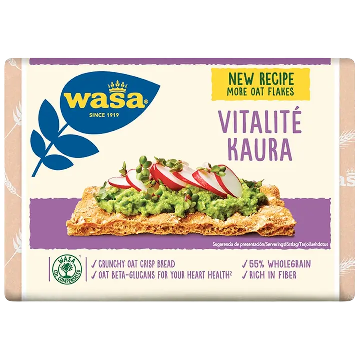 Wasa Vitalite Kaura näkkileipä 280g