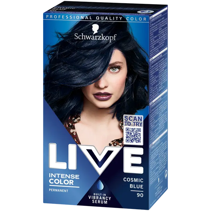 Schwarzkopf LIVE 90 Cosmic Blue hiusväri