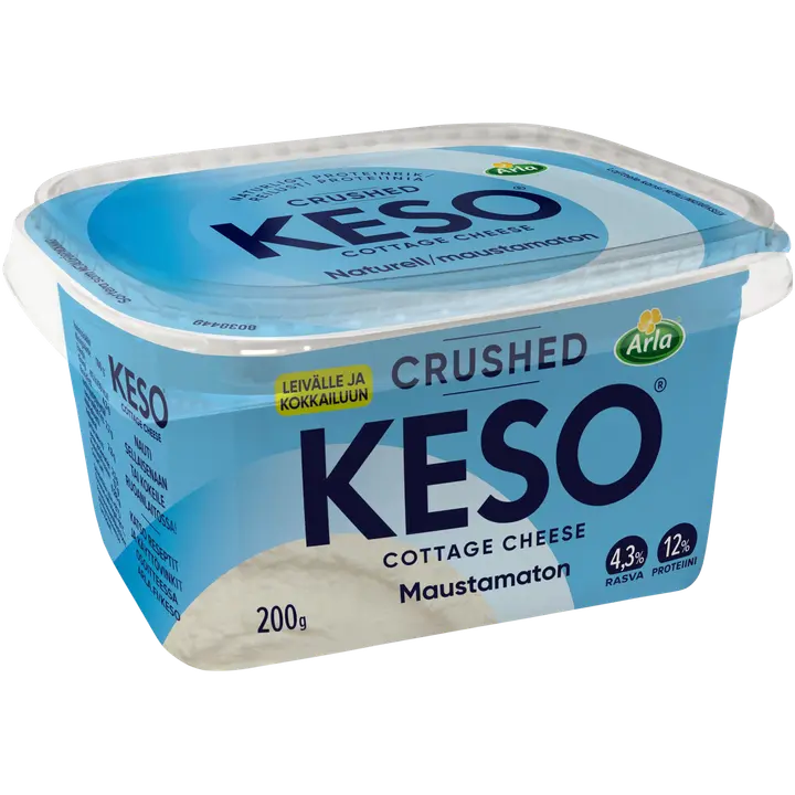 Arla Keso Crushed maustamaton raejuusto 4,3% 200 g