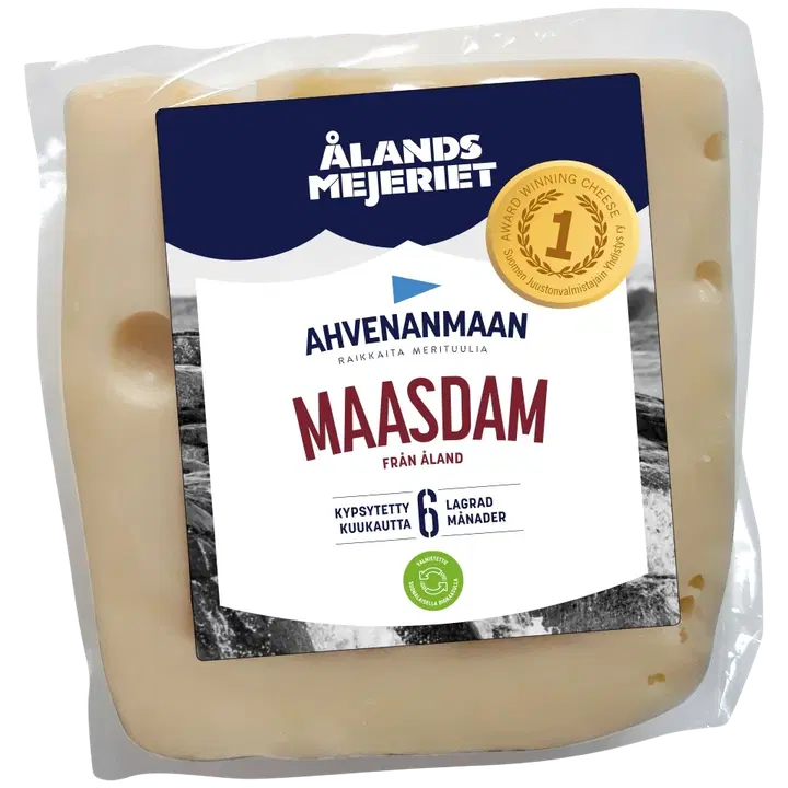 Ahvenanmaan 350g Maasdamjuusto 6 kk kypsytetty