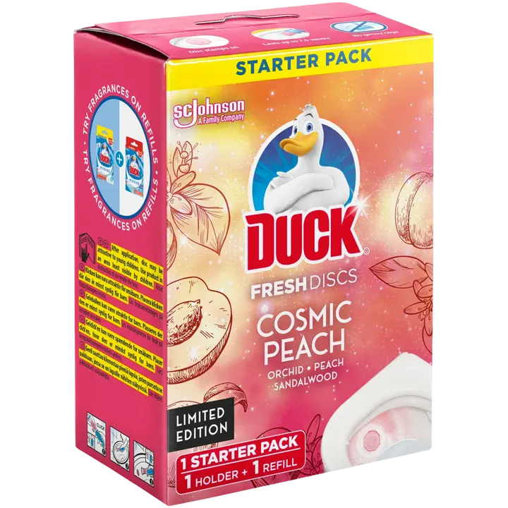 Duck WC-värskendaja Fresh Discs Cosmic Peach 36 ml