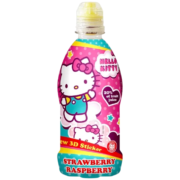 Magic Brand 350ml Hello Kitty Mansikka-Vadelmajuoma täysmehutiivisteestä