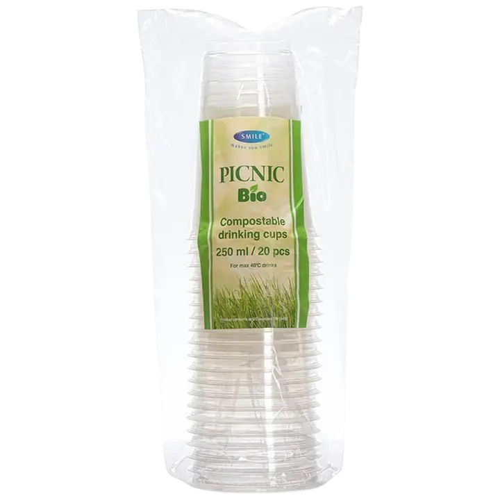 Smile Bio Muovilasi 250ml, 20 kpl