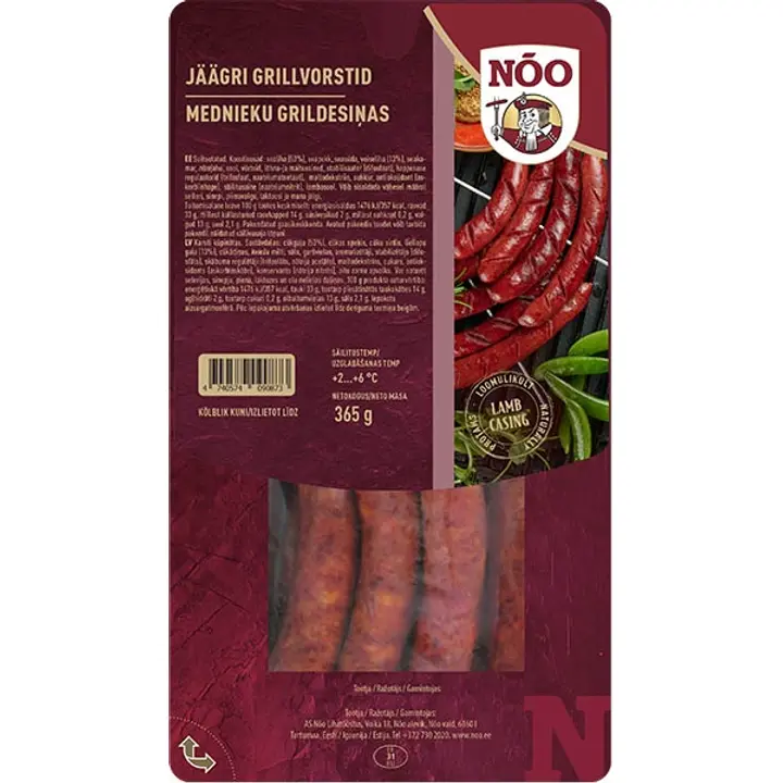 Nõo Jäägri Grillvorstid 365 G
