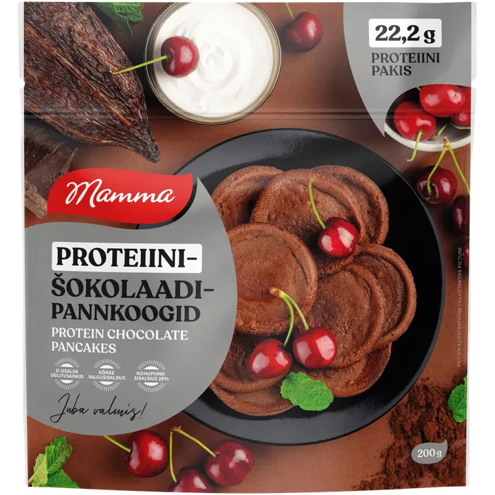Mamma Proteiini-Sokolaadipannkoogid 200G