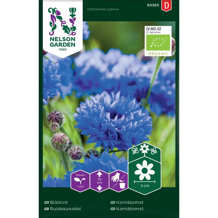 93365 rukkilill ruis-, luomu