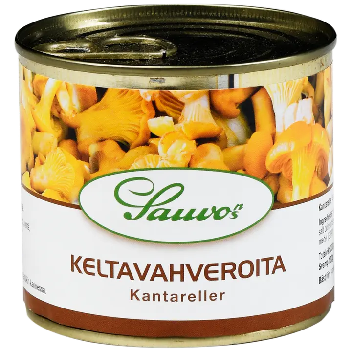 Sauvon 200/120 g miedossa suolaliemessä keltavahveroita