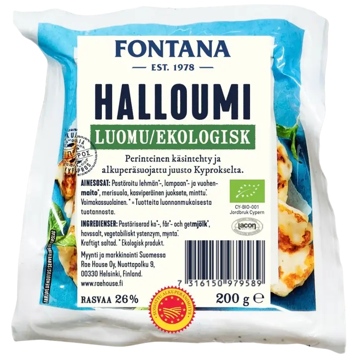 Fontana Halloumi 200g Luomu PDO