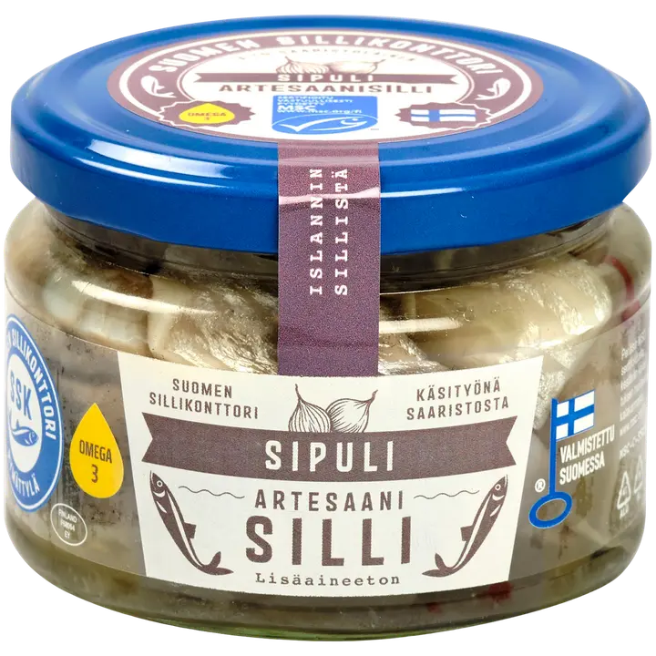 Suomen Sillikonttori Sipuli Artesaani-silli 280g MSC