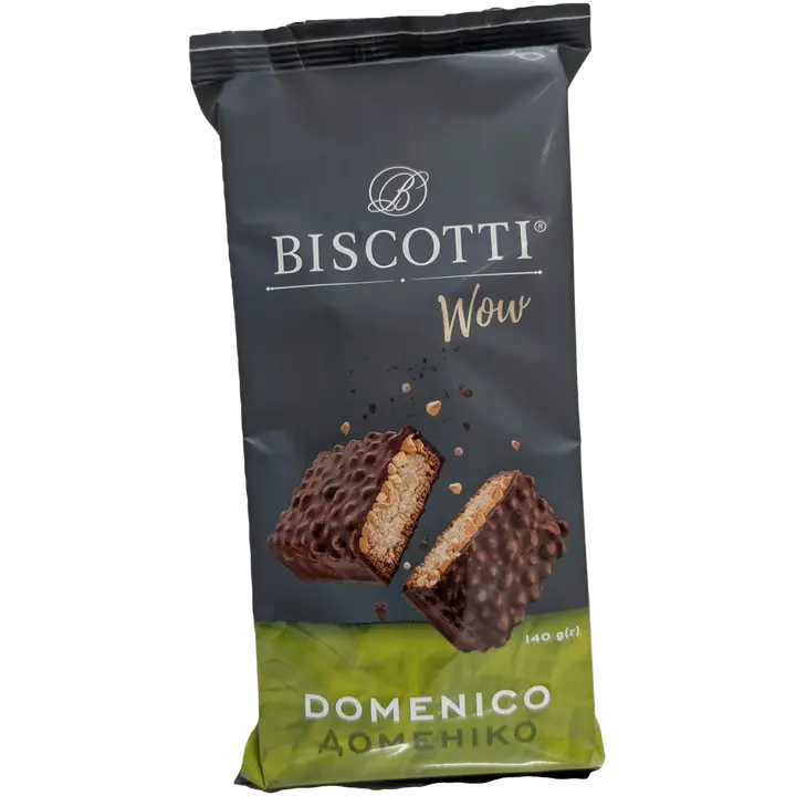 Biscotti küpsised wow domenico maapähklite ja risiipallidega 140g
