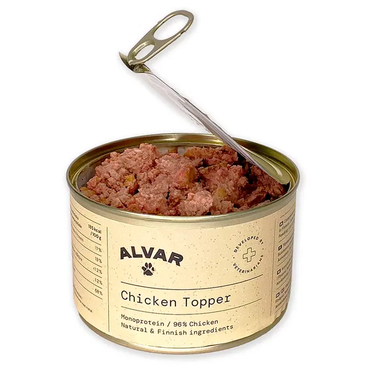 Alvar Pet Chicken Topper 400 g