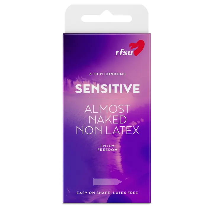 RFSU So Sensitive 6kpl superohut kehon lämpöä välittävä lateksiton kondomi