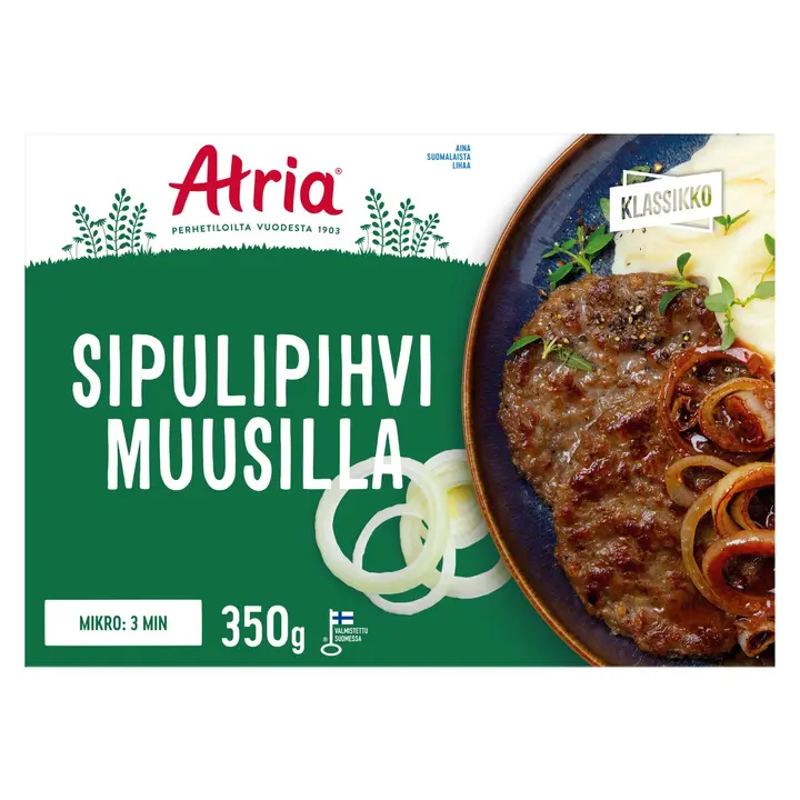 Atria Sipulipihvi Muusilla 350g