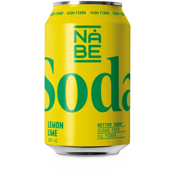 Nåbe Soda sitruunan ja limen makuinen hiilihapotettu virvoitusjuoma 330ml