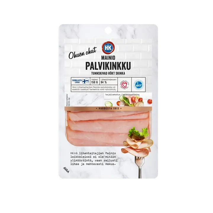 HK Ohuen ohut Mainio palvikinkku 150 g
